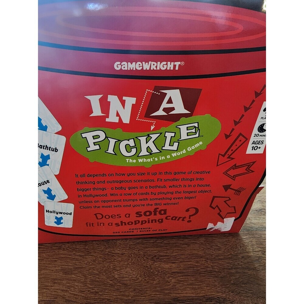 NEW In A Pickle Family Fun Party Card Game | Gamewright | Ages 10+ - Picture 2 of 3